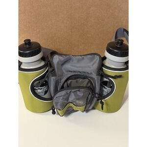 NEW LL Bean Hiking Fanny Pack, Marathon Belt, Hydration, with 2 Sports Bottles